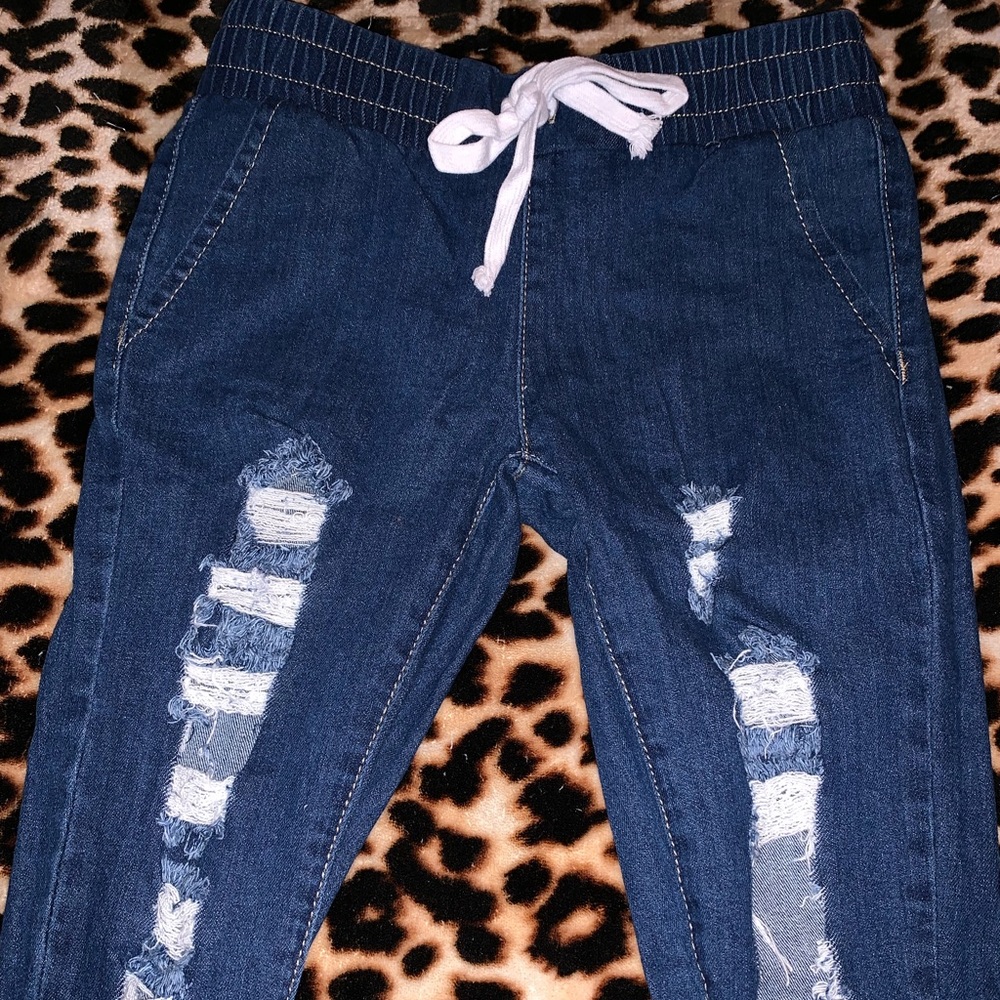 Jean joggers